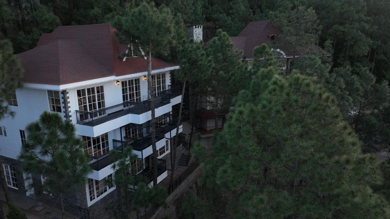 Heritage architecture nestled in pine forests